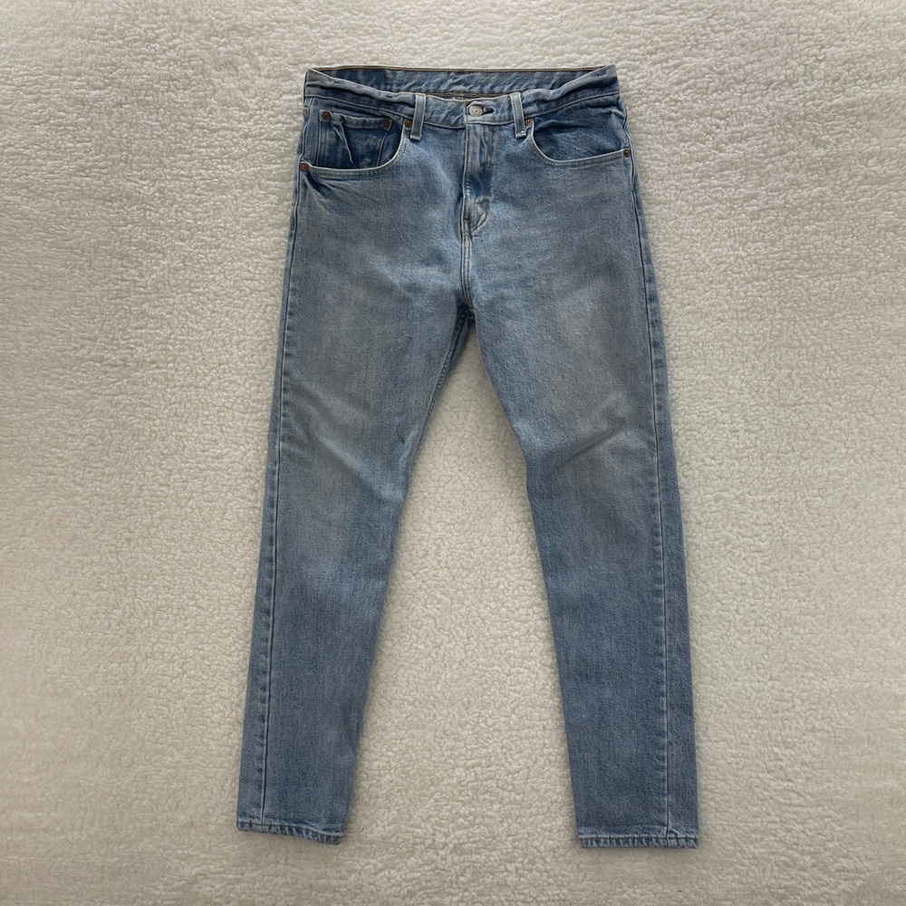 Levis Jeans Mens 31X32 Blue 512 Slim Taper Stretch Light Wash Preppy Grunge